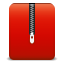 Zipped Red Icon 64x64 png
